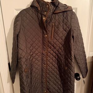 Ralph Lauren Quilted Hooded Coat - Olive gree